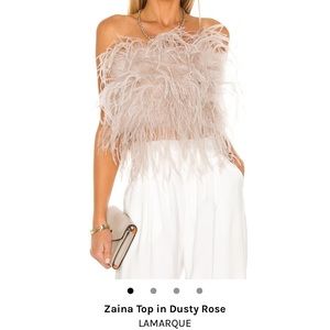 Feather light pink top